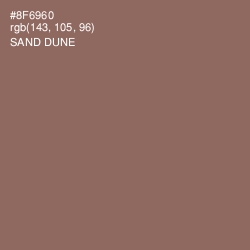 #8F6960 - Sand Dune Color Image